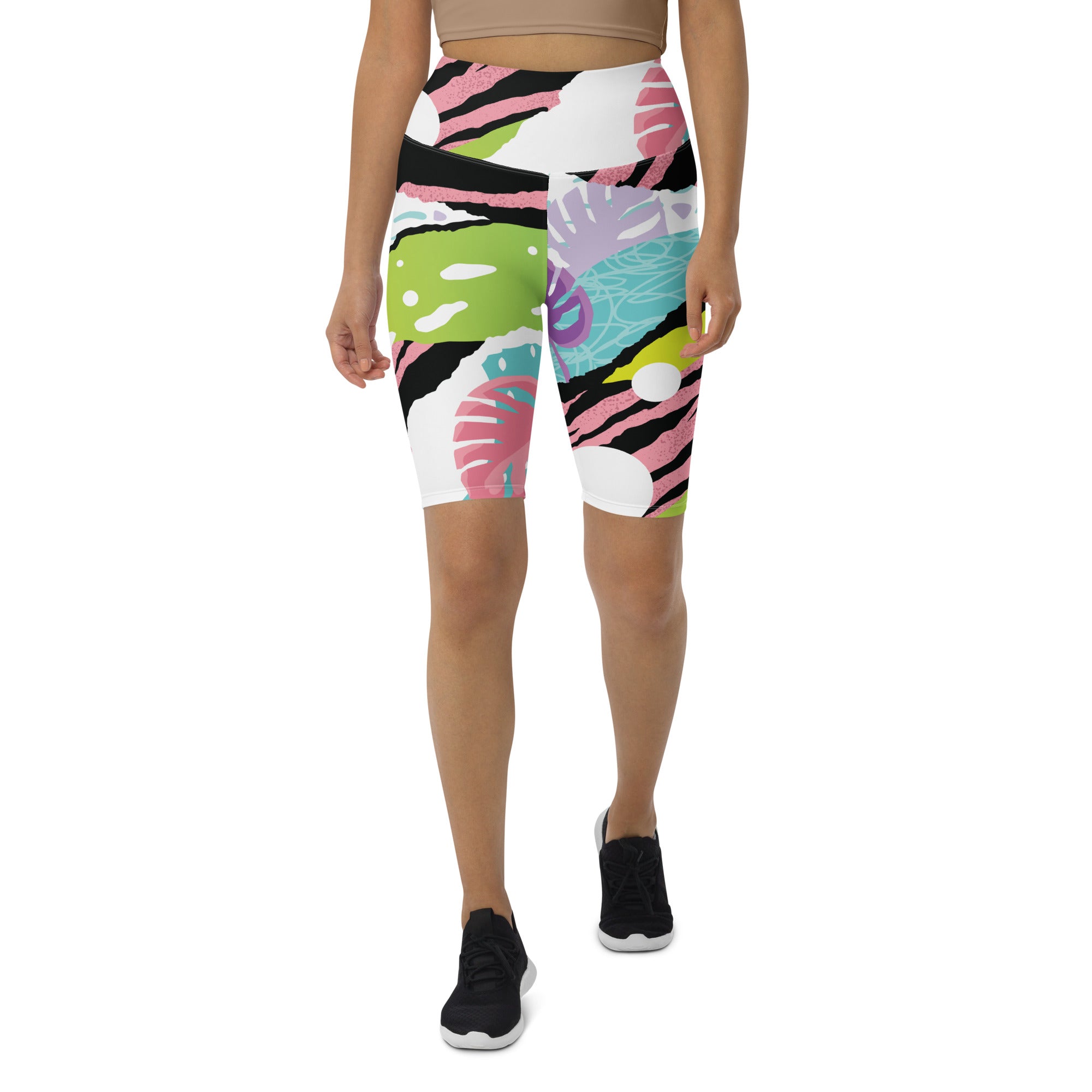 Pink Art Biker Shorts