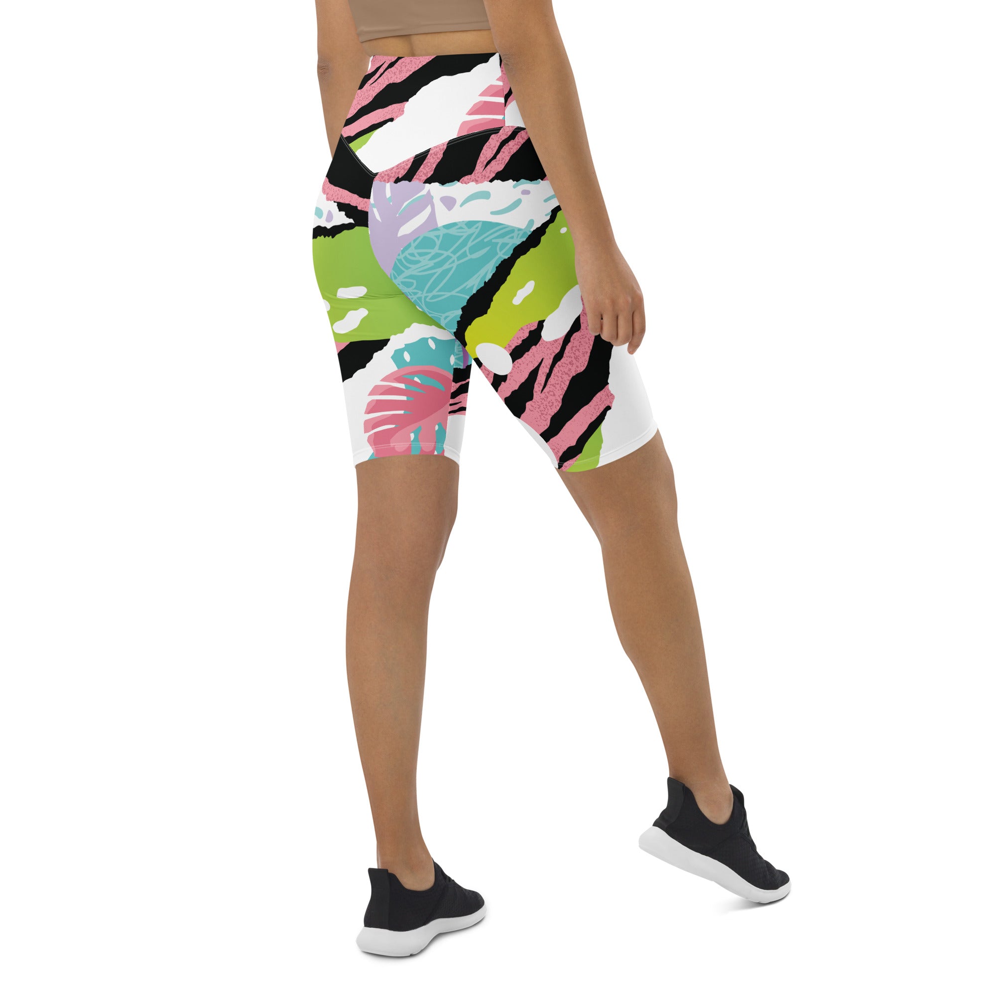 Pink Art Biker Shorts