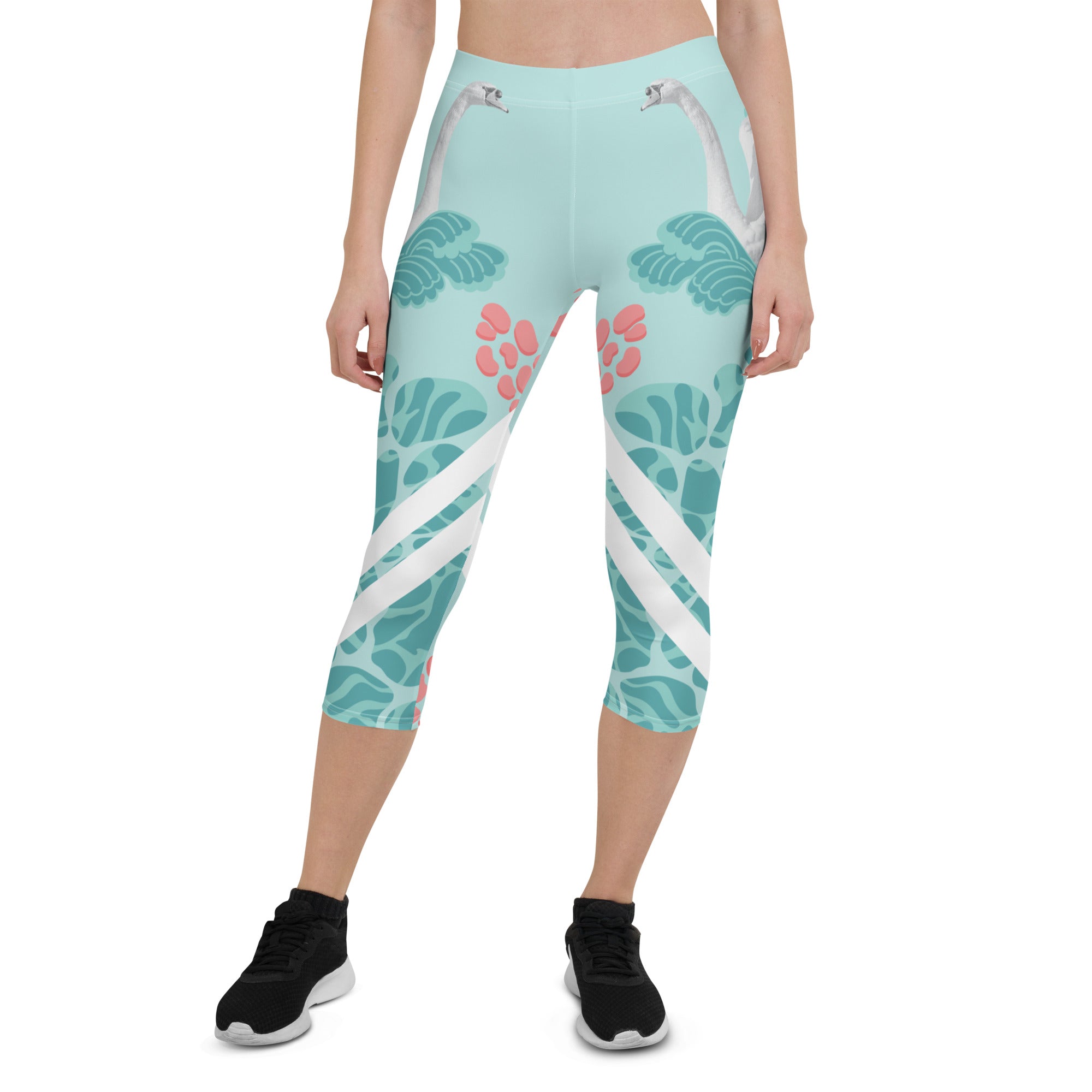 Swan Capri Leggings
