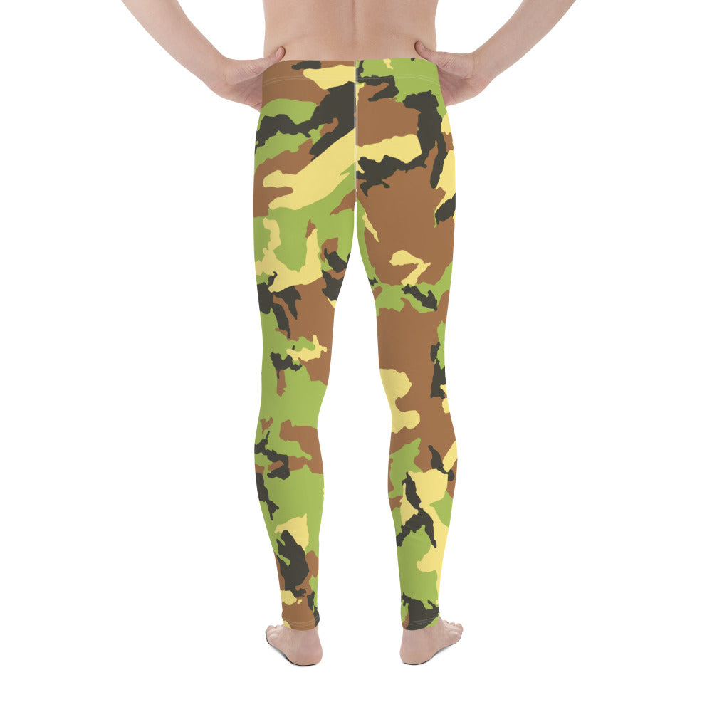Men's Green Camo Leggings