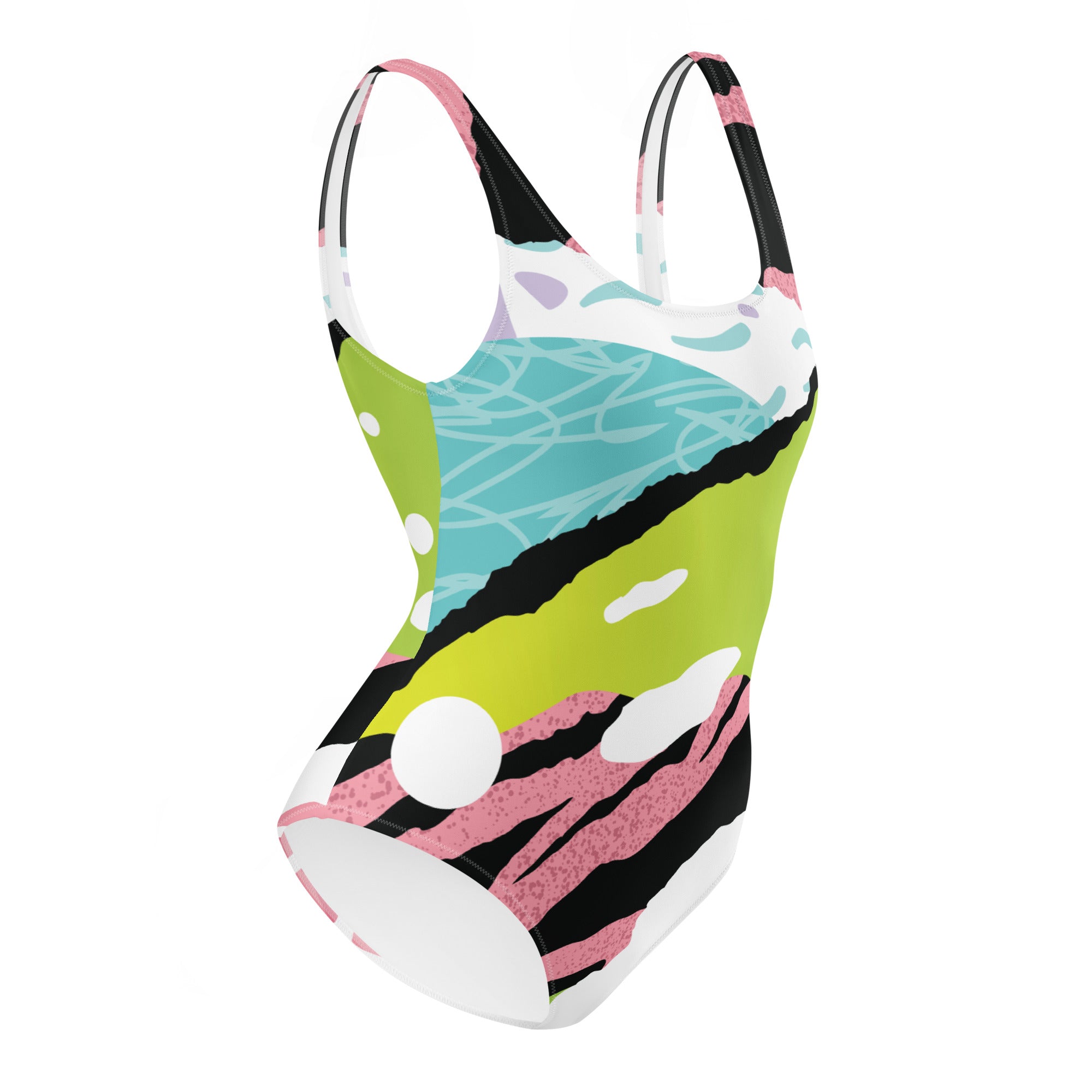 Pink Art One-Piece Swimsuit