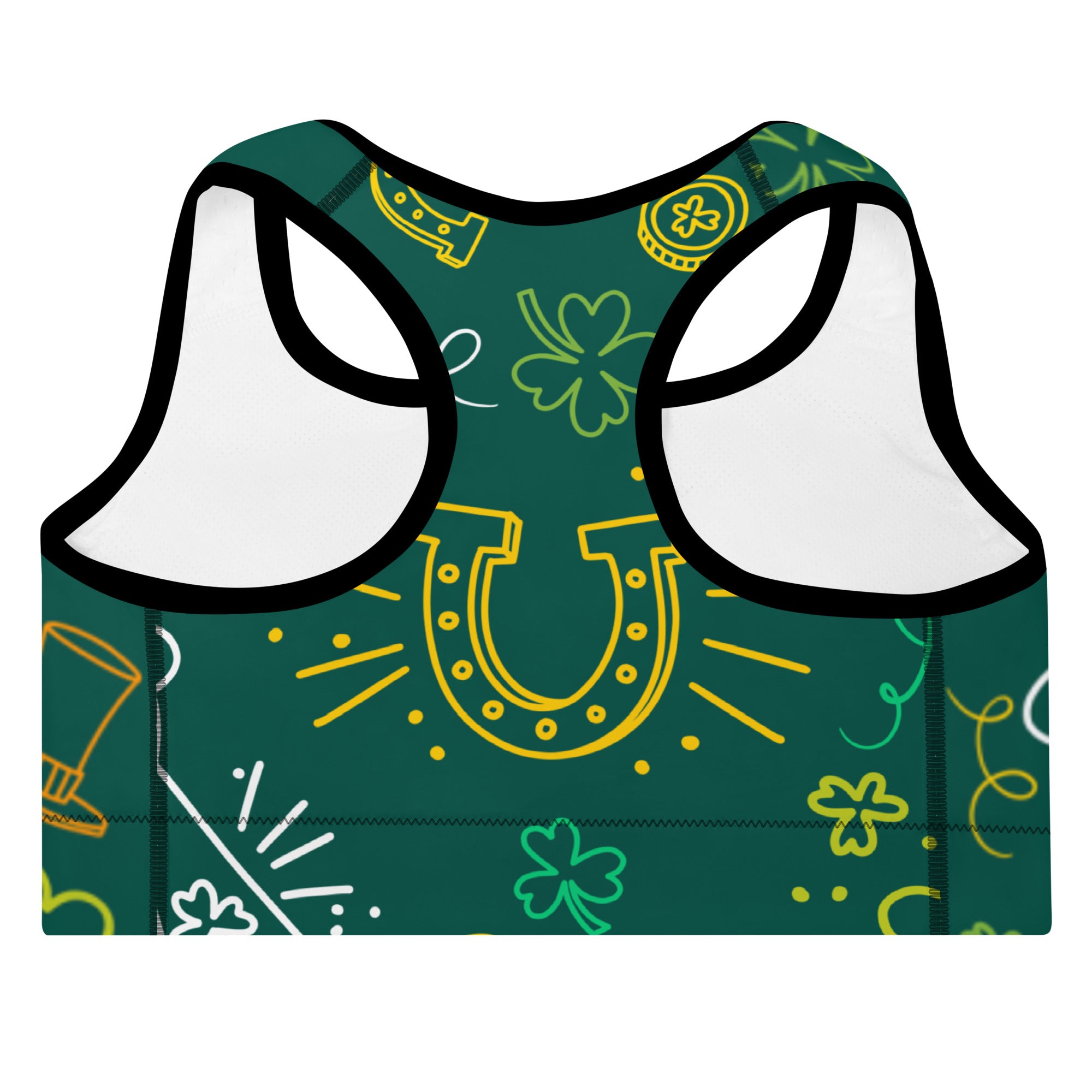 Lucky Irish Padded Sports Bra