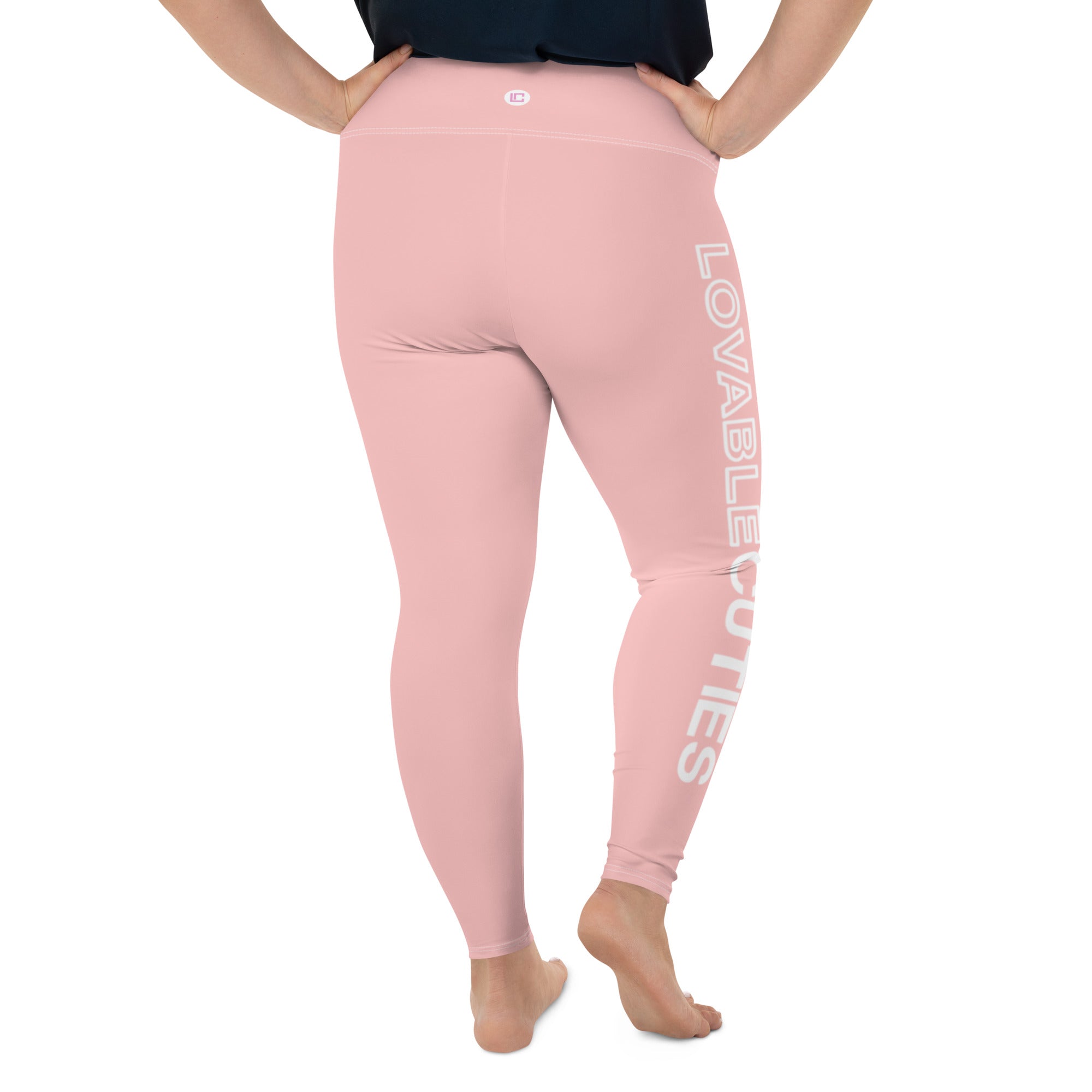 Lovable Cuties Pink Plus Size Leggings