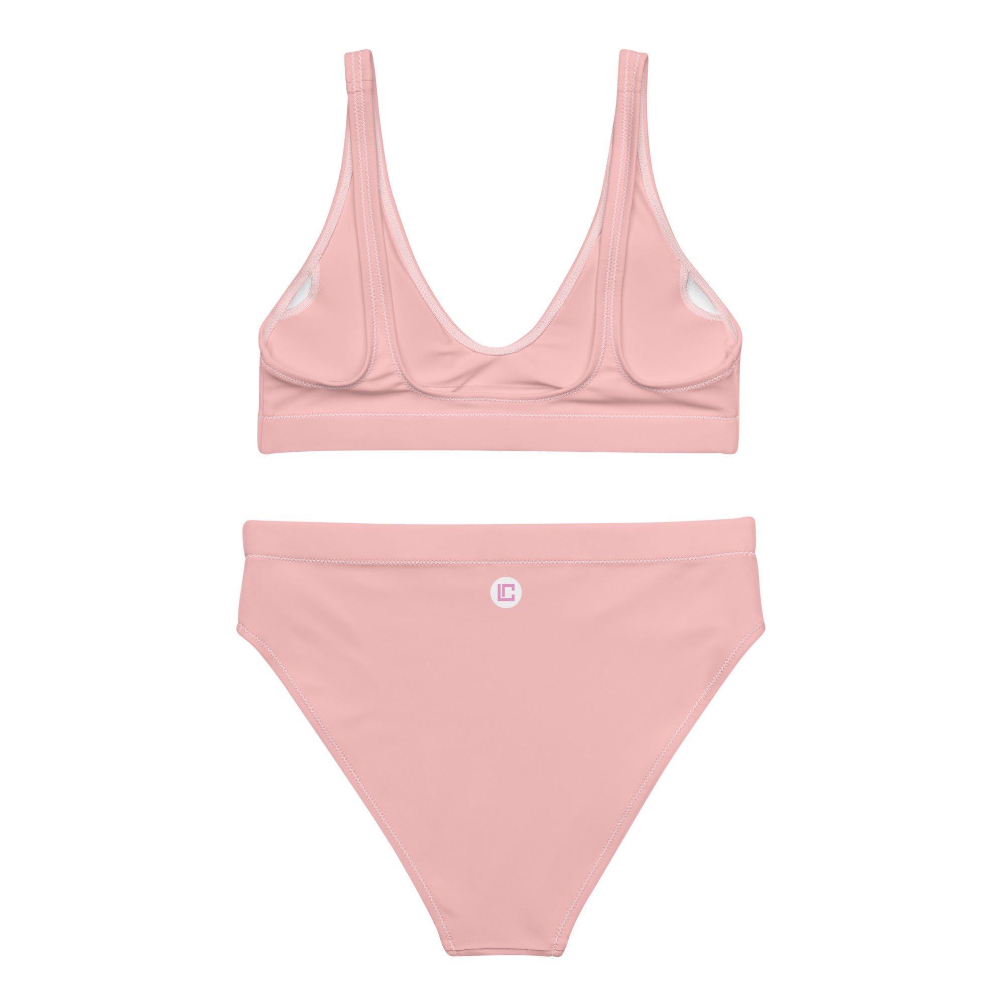 Lovable Cuties Pink High-Waisted Bikini