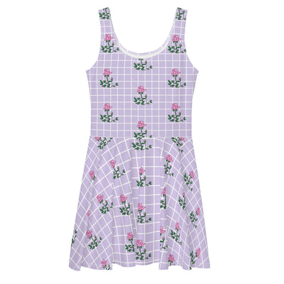Pink Rose Skater Dress