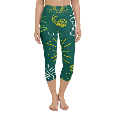 Lucky Irish Yoga Capri Leggings
