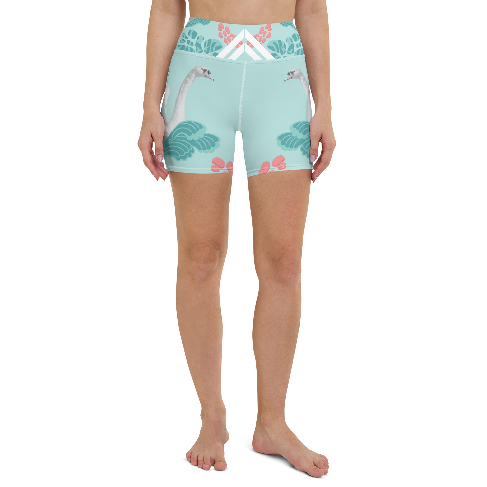 Swan Yoga Shorts