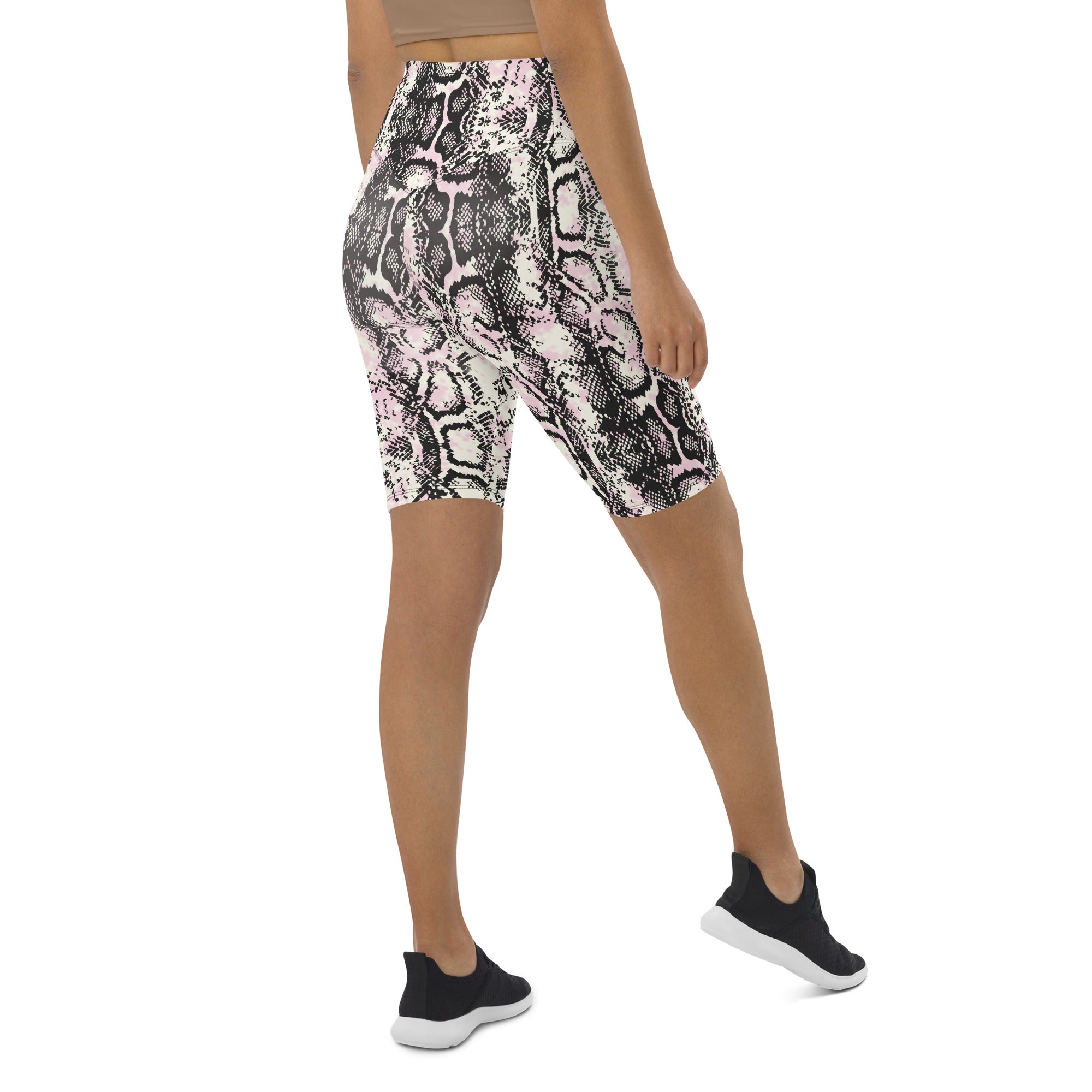 Snake Skin Biker Shorts