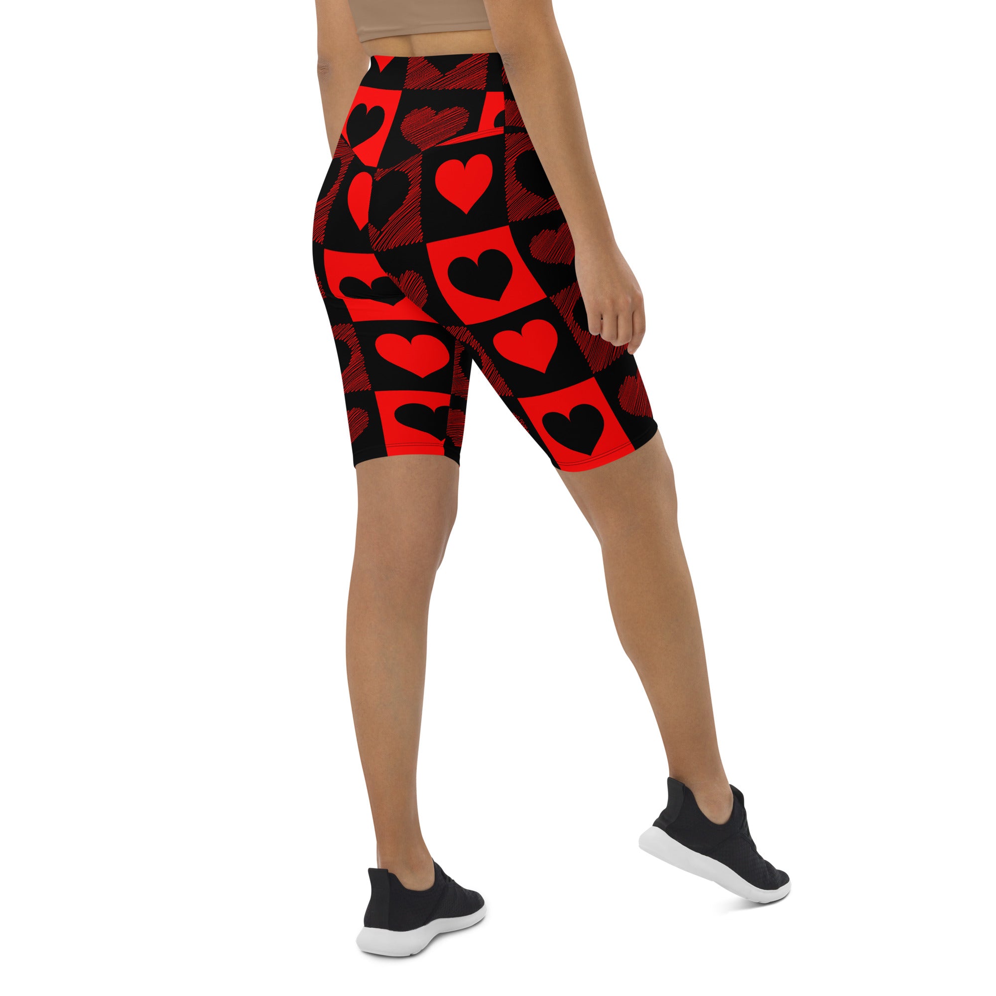 Hearts Biker Shorts