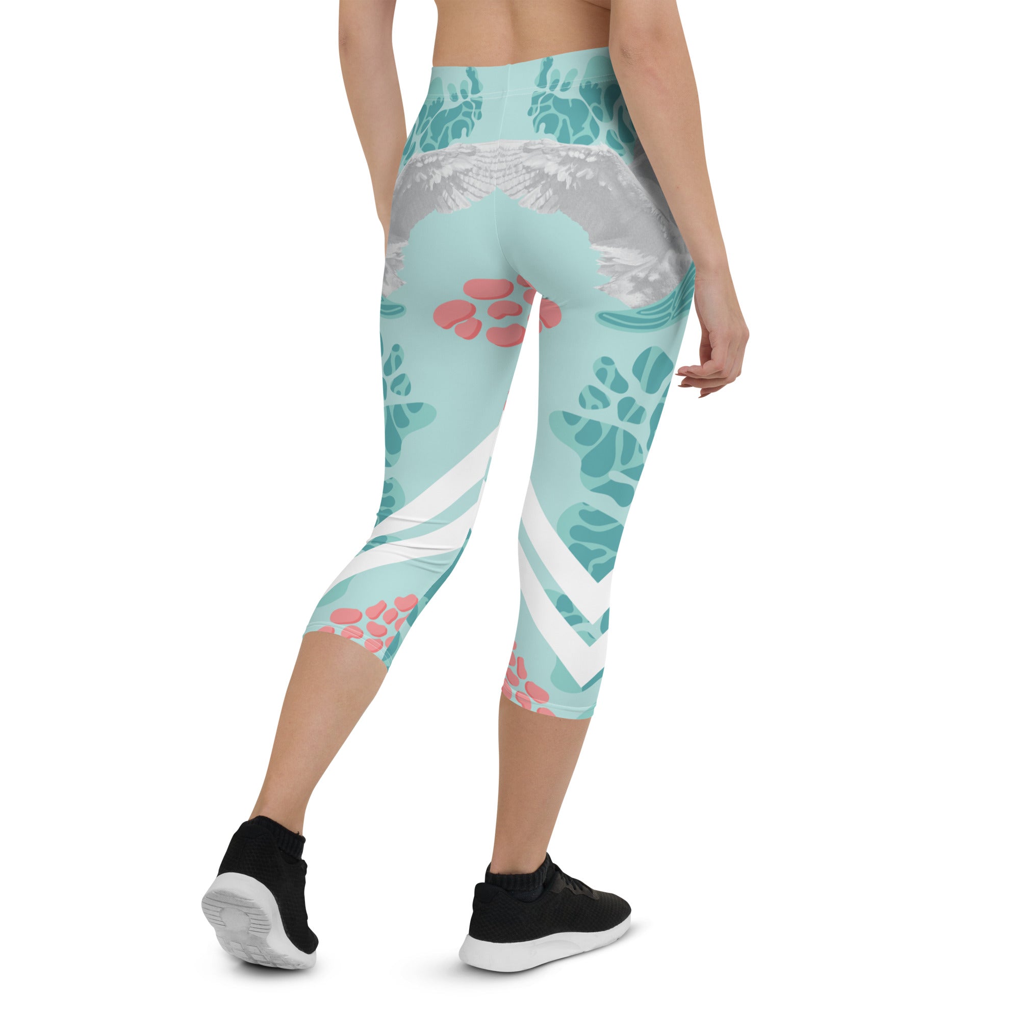 Swan Capri Leggings