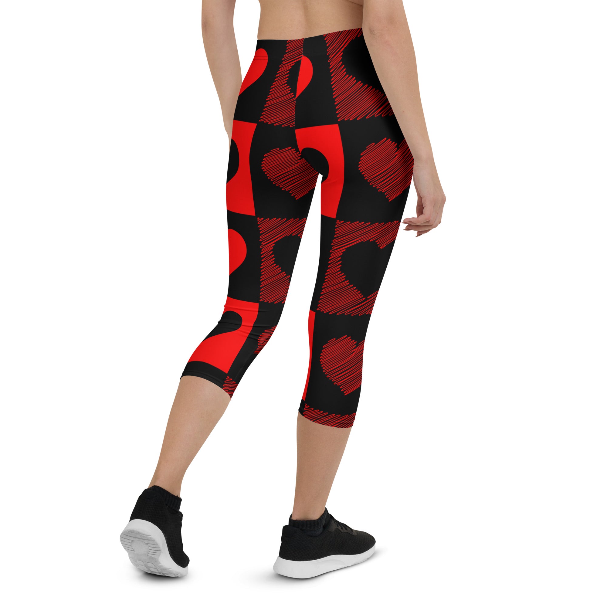 Hearts Capri Leggings