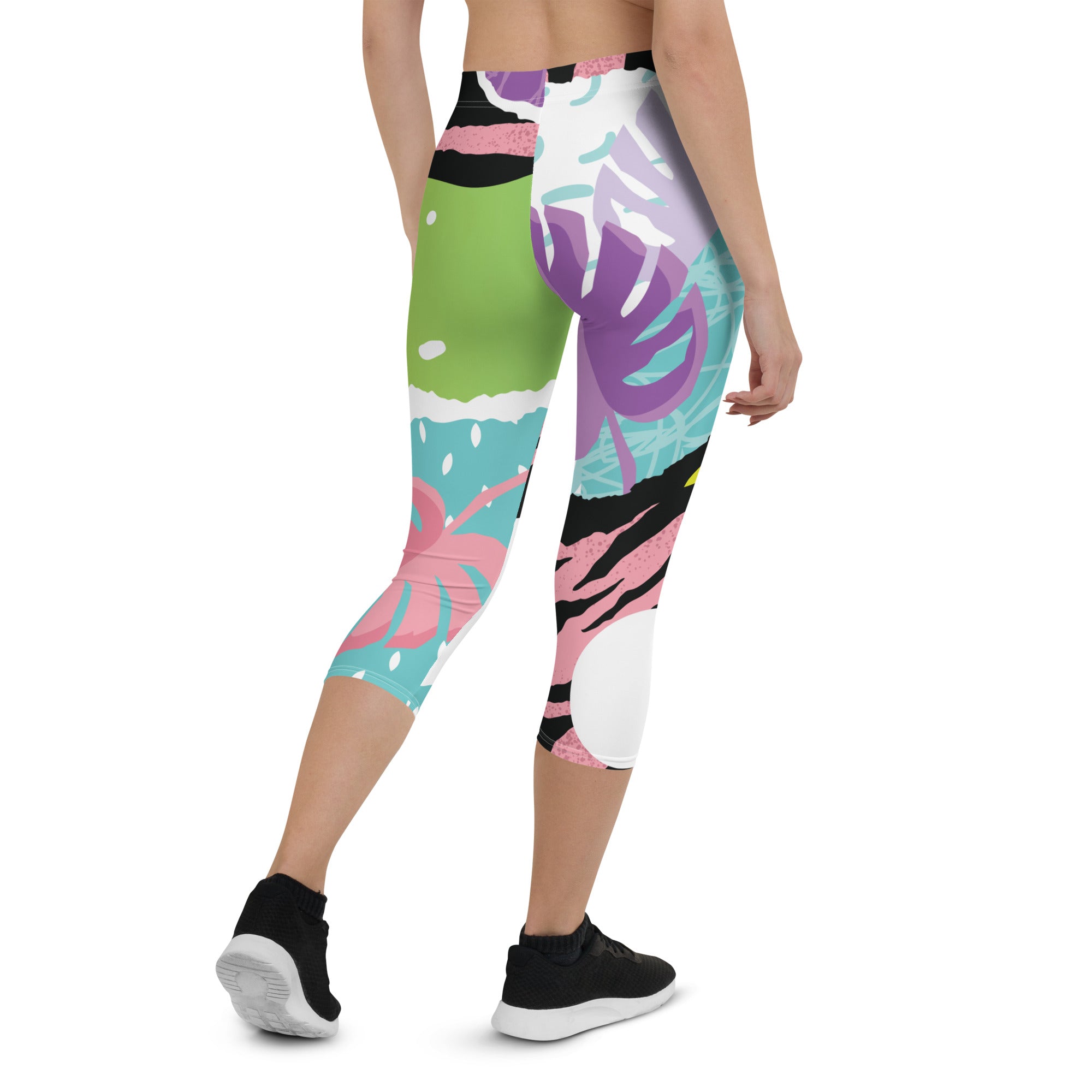 Pink Art Capri Leggings