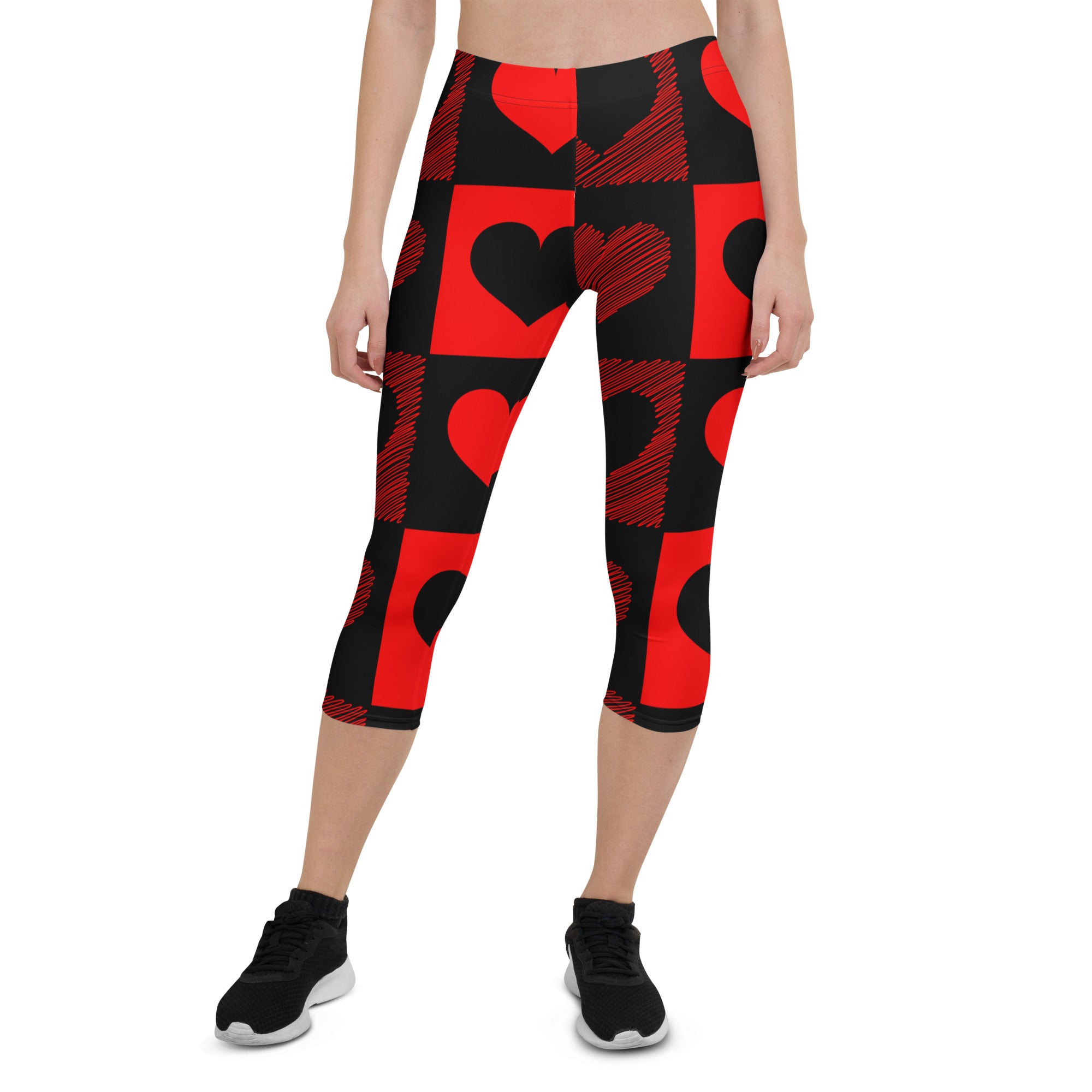 Hearts Capri Leggings