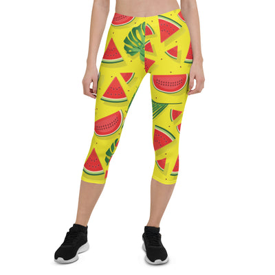 Watermelon Capri Leggings