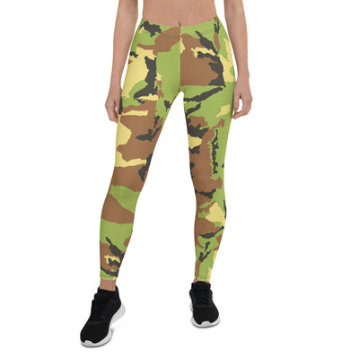 Green Camo Leggings