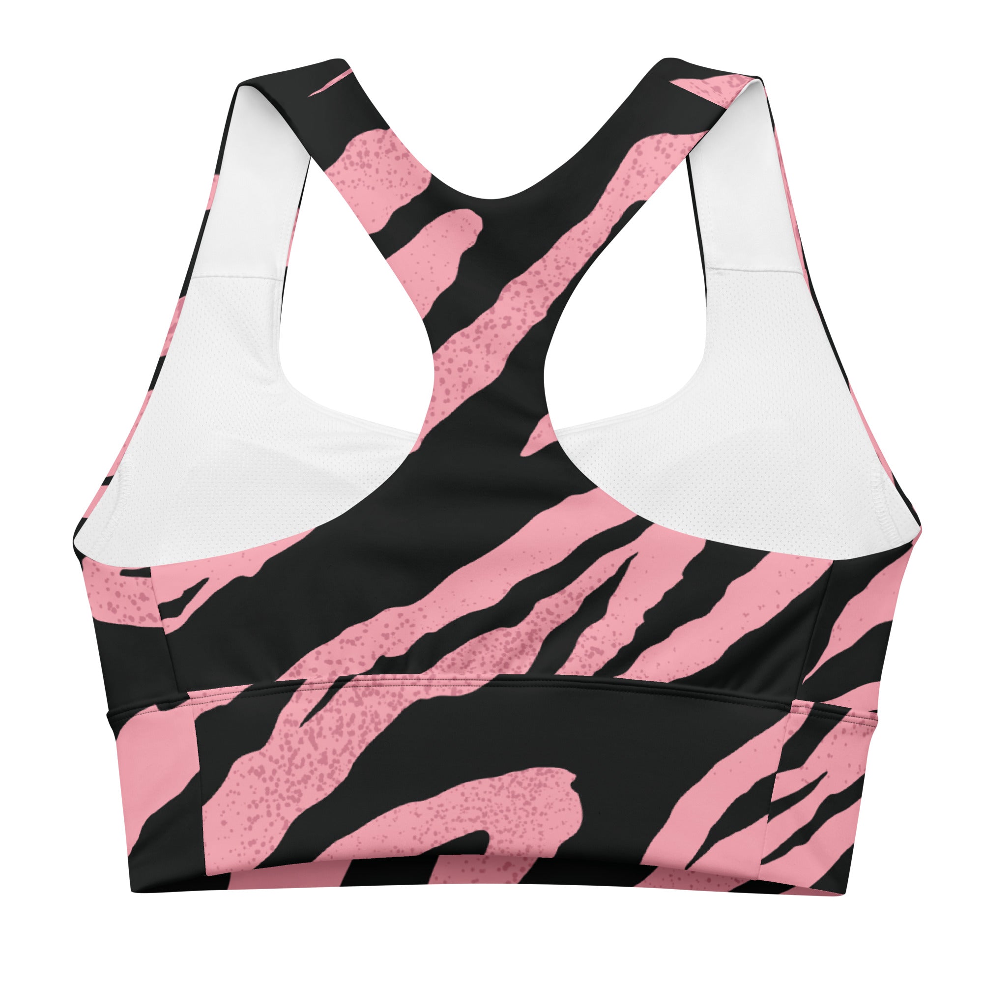 Pink Tiger Longline Sports Bra