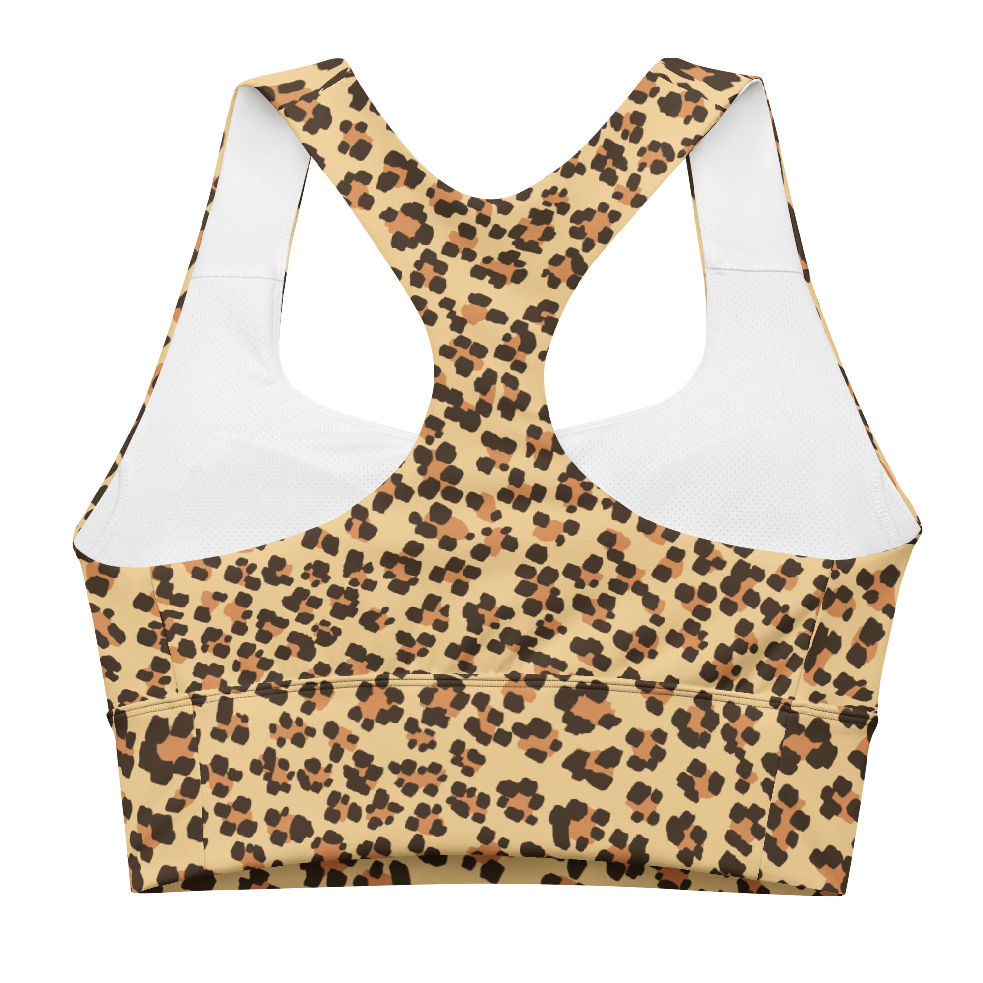 Leopard Longline sports bra