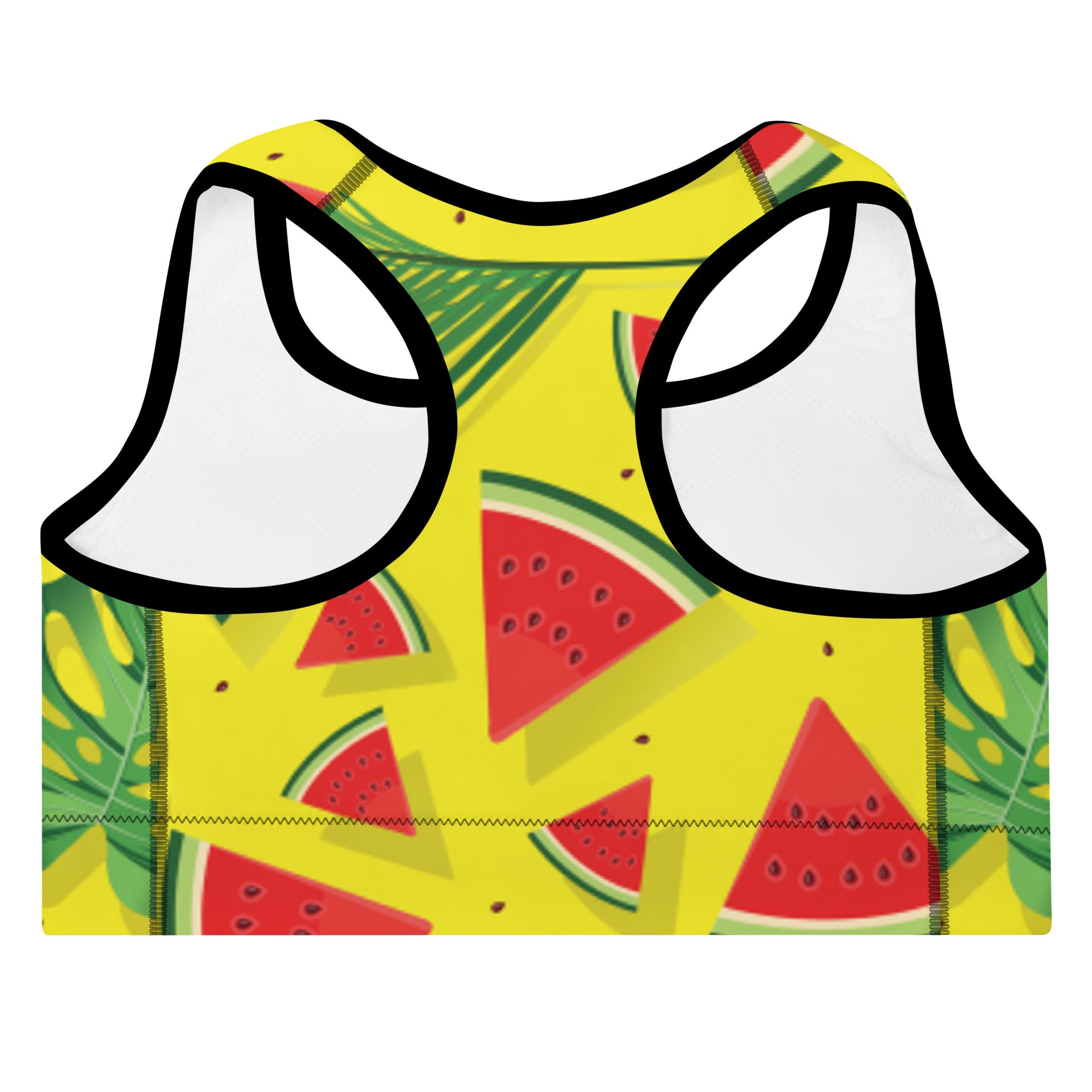 Watermelon Padded Sports Bra