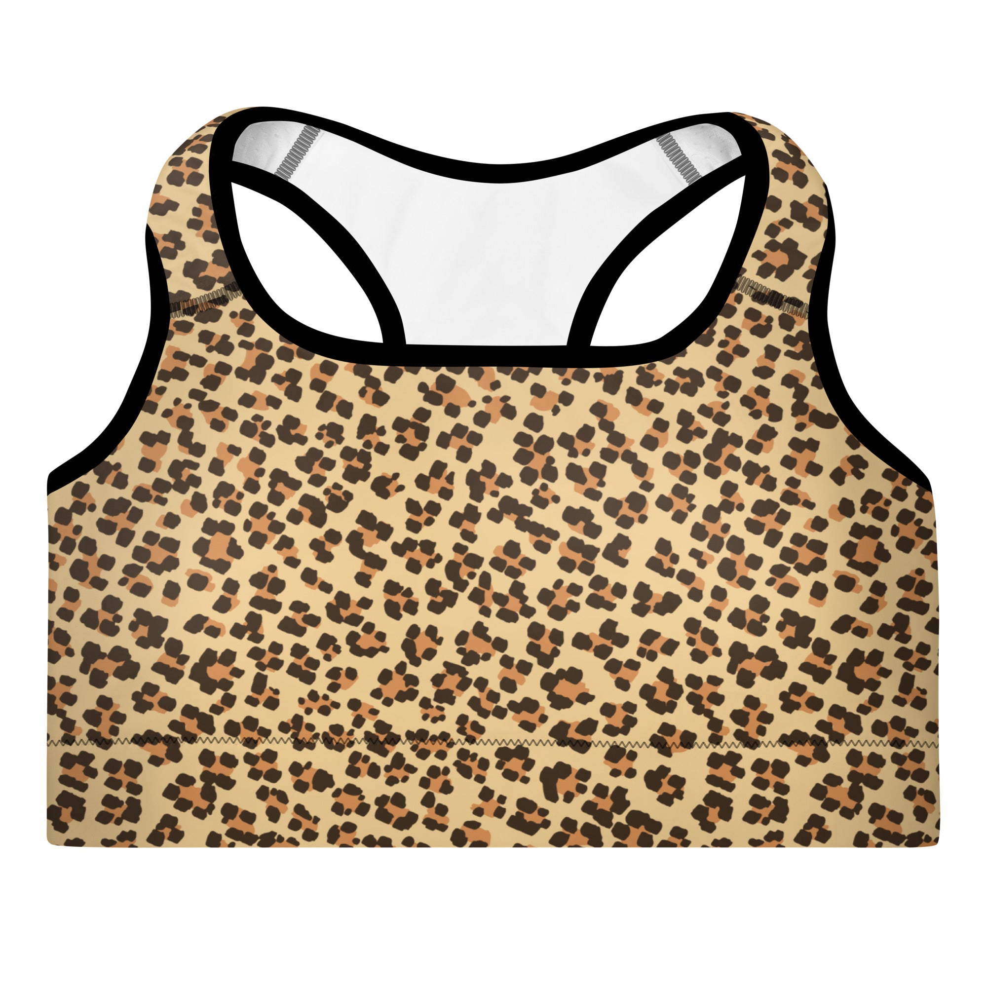 Leopard Padded Sports Bra