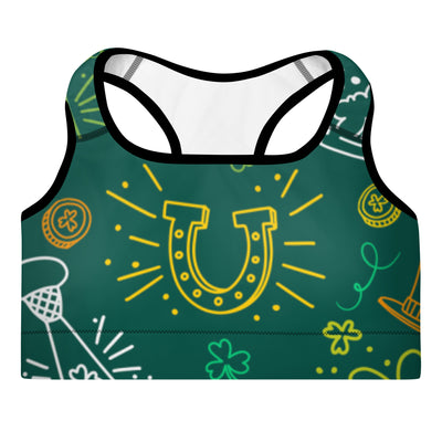 Lucky Irish Padded Sports Bra