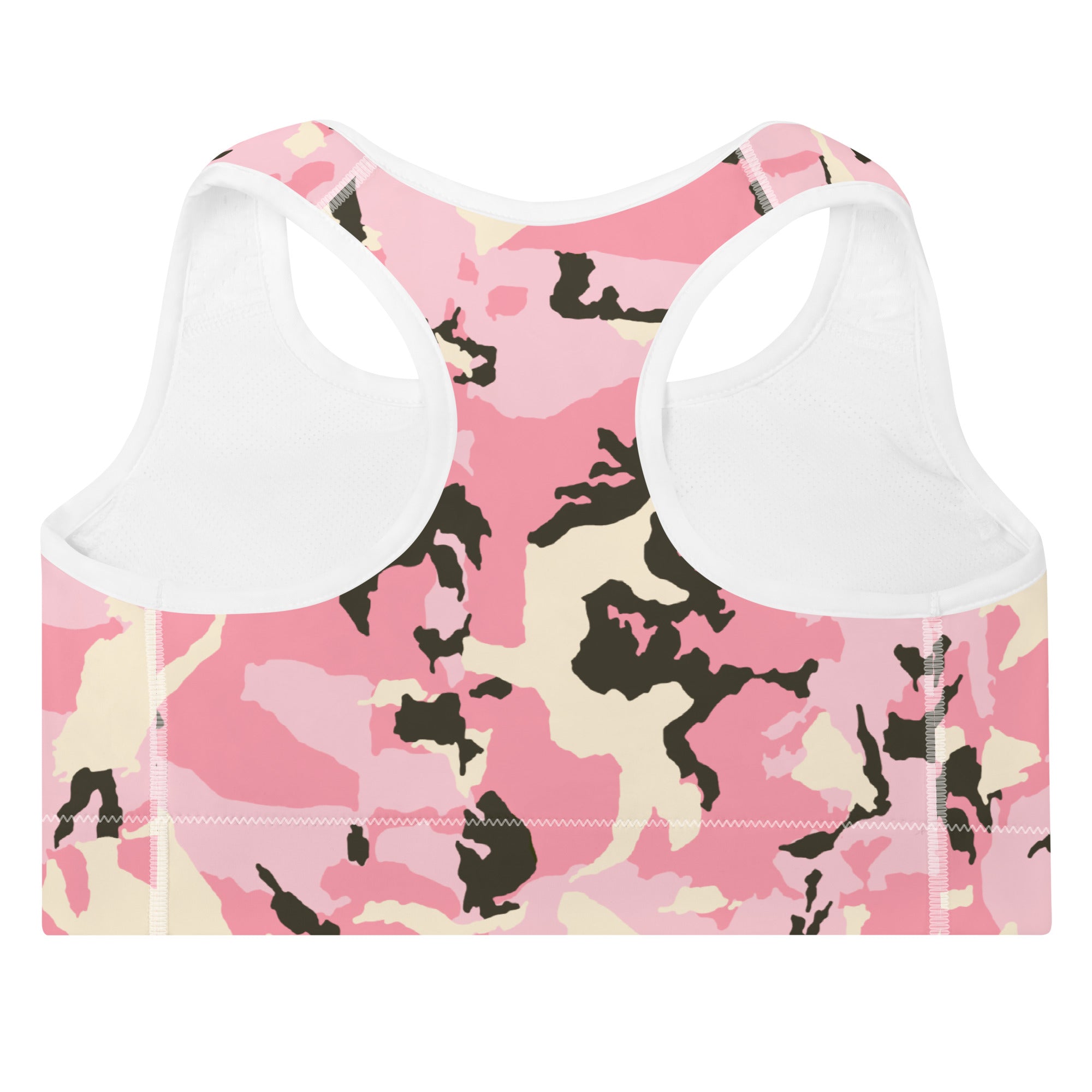 Pink Camo Padded Sports Bra