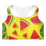 Watermelon Padded Sports Bra