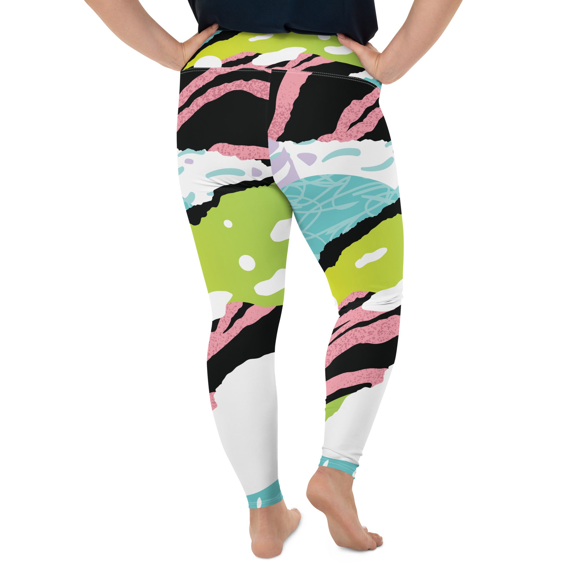 Pink Art Plus Size Leggings