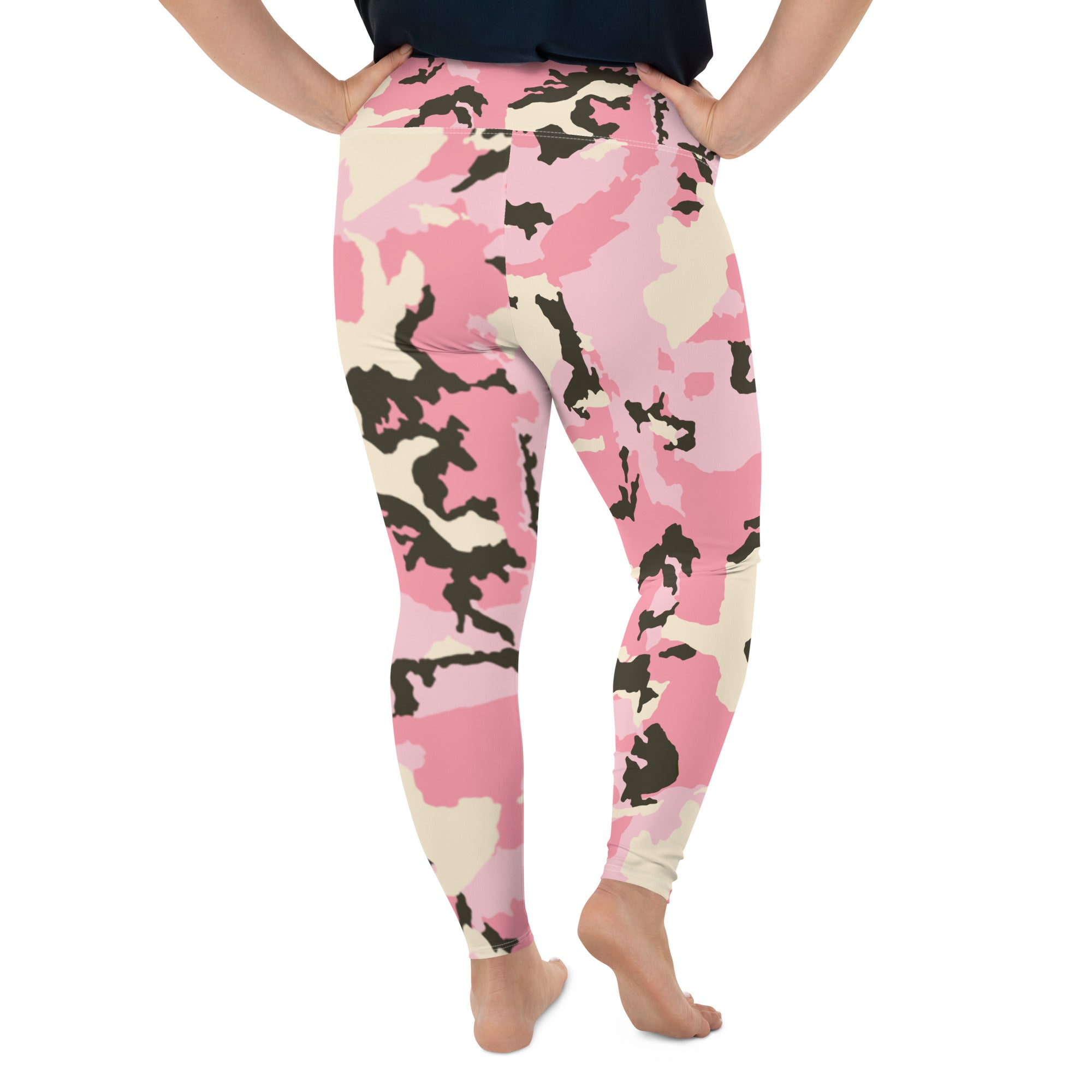 Pink Camo Plus Size Leggings