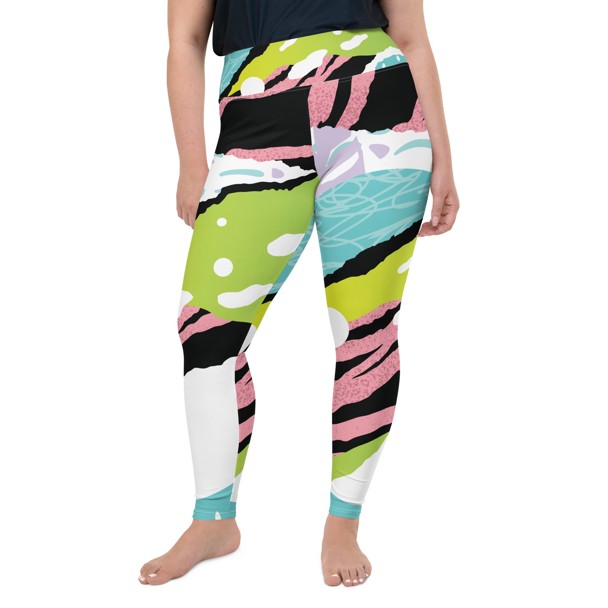 Pink Art Plus Size Leggings