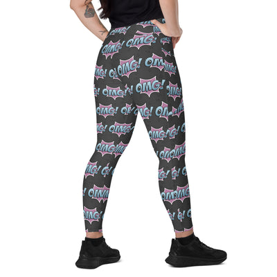 OMG! Crossover leggings with pockets