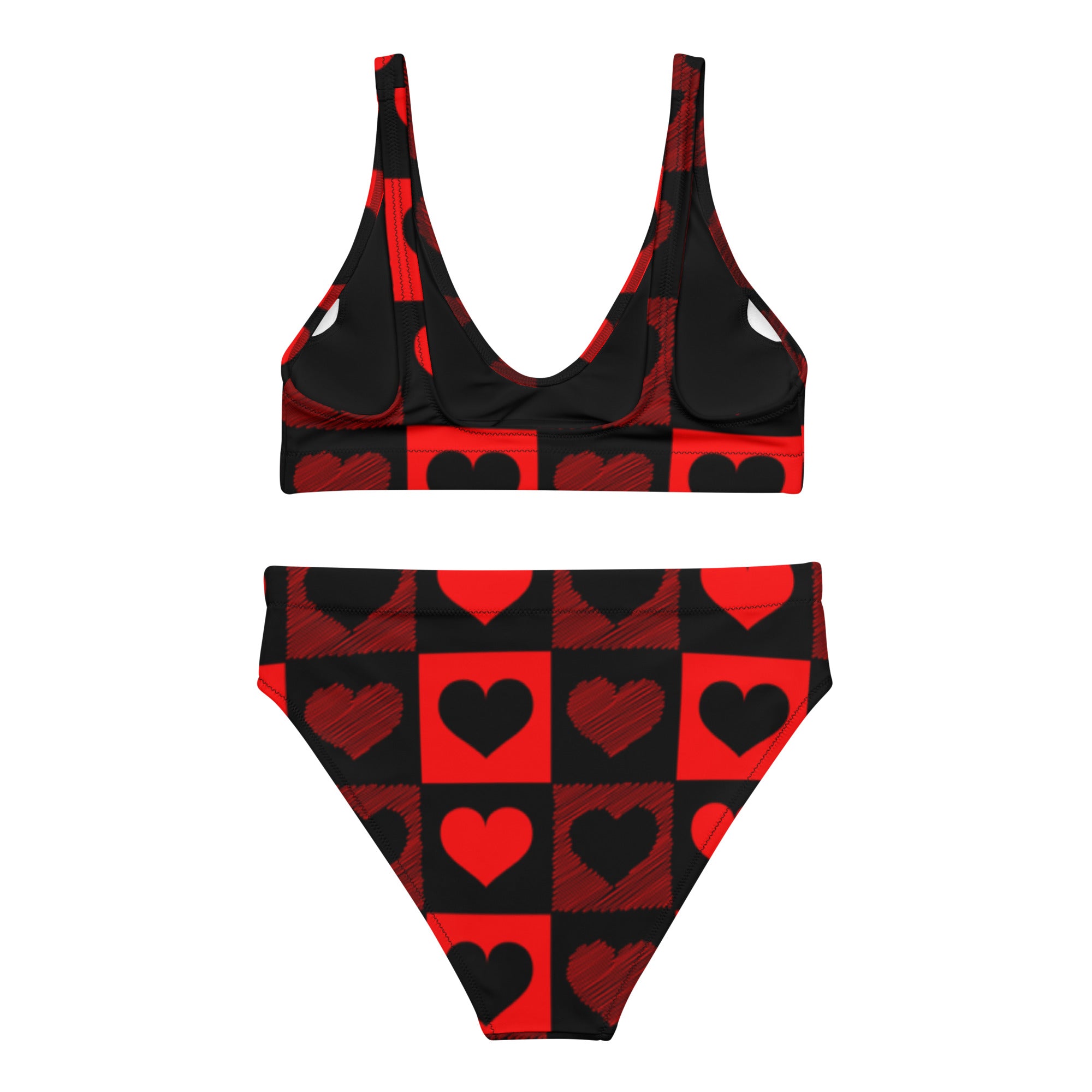 Hearts High-Waisted Bikini