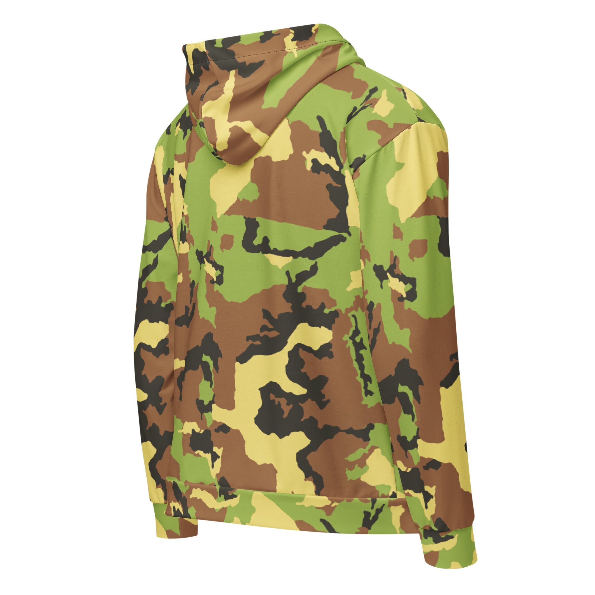 Green Camo Zip Hoodie