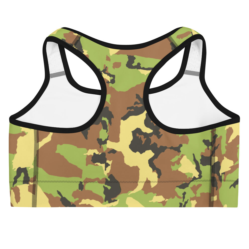 Green Camo Sports bra