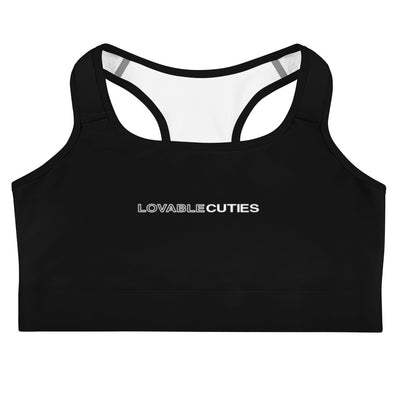 Lovable Cuties Black Sports Bra