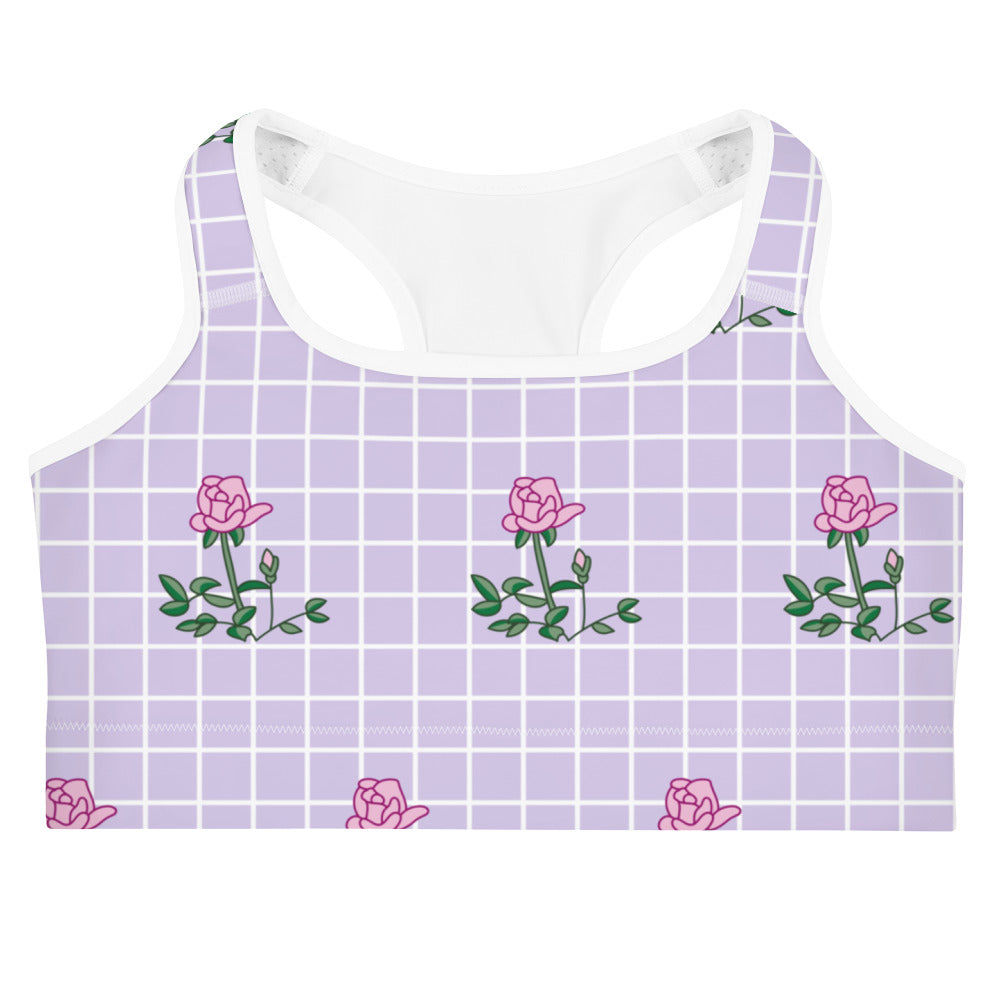 Pink Rose Sports Bra