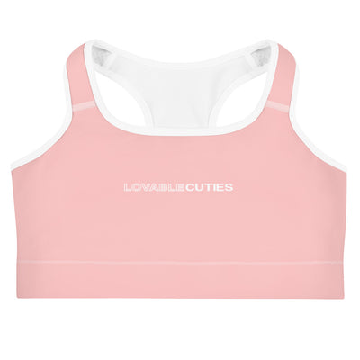 Lovable Cuties Pink Sports Bra