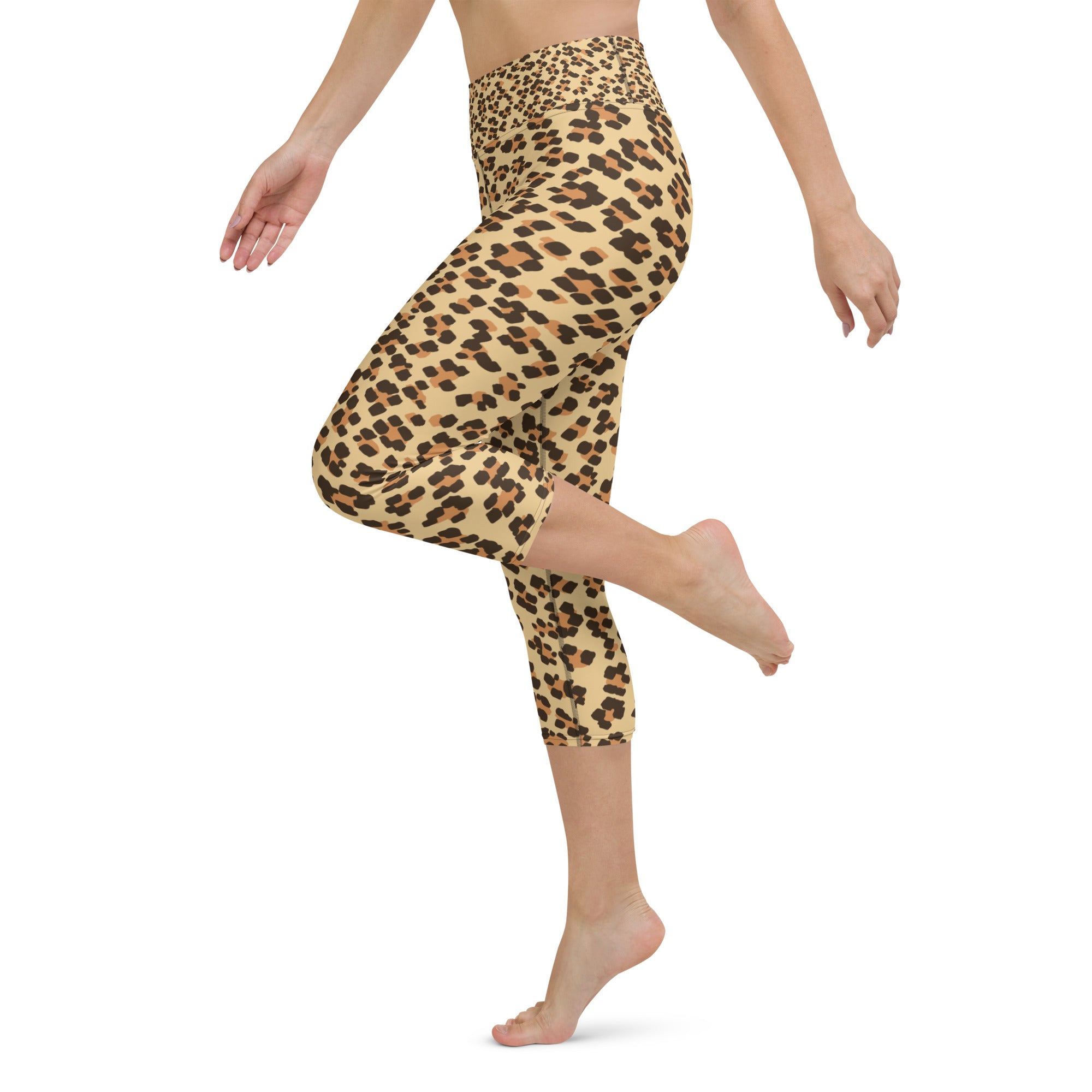 Leopard Yoga Capri Leggings