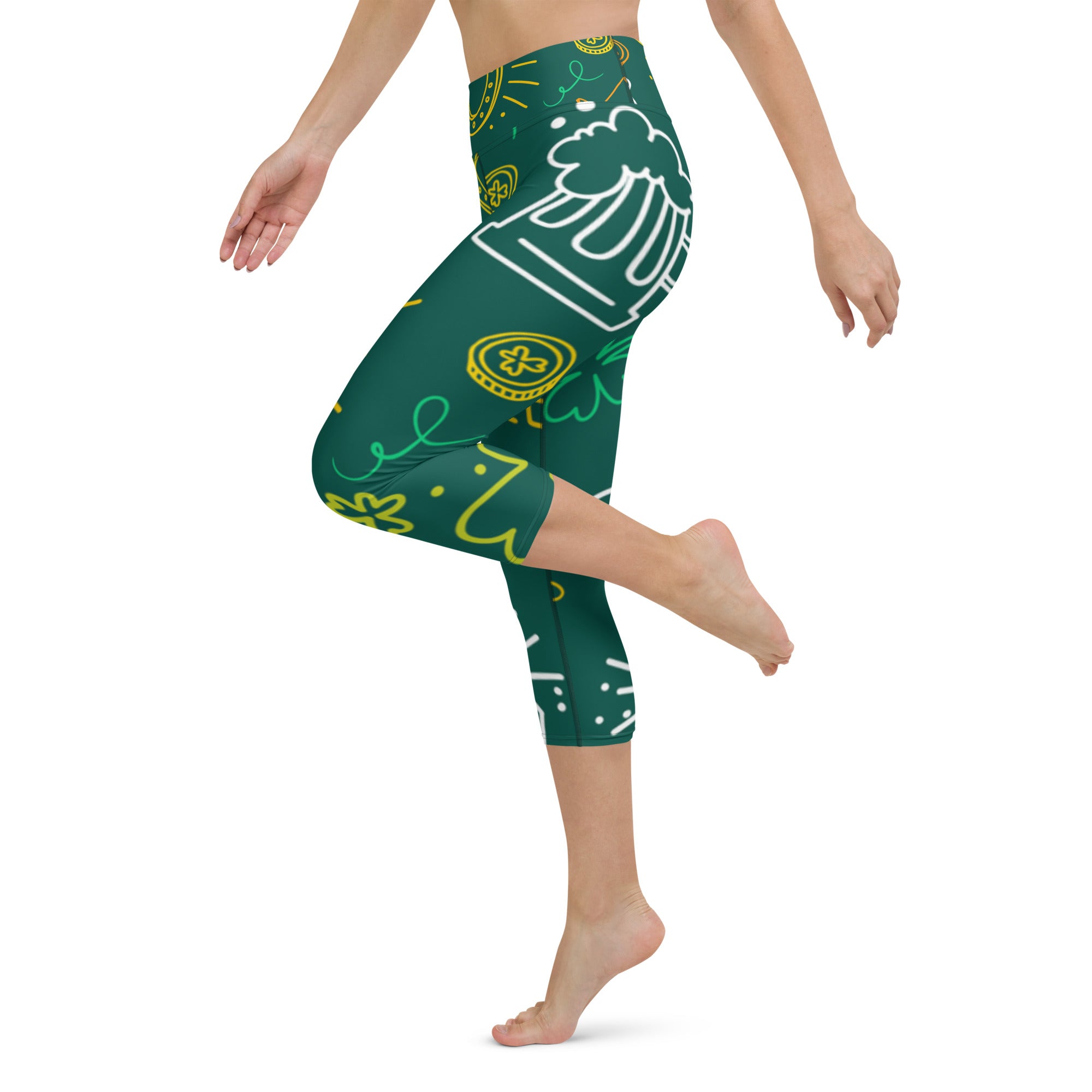 Lucky Irish Yoga Capri Leggings