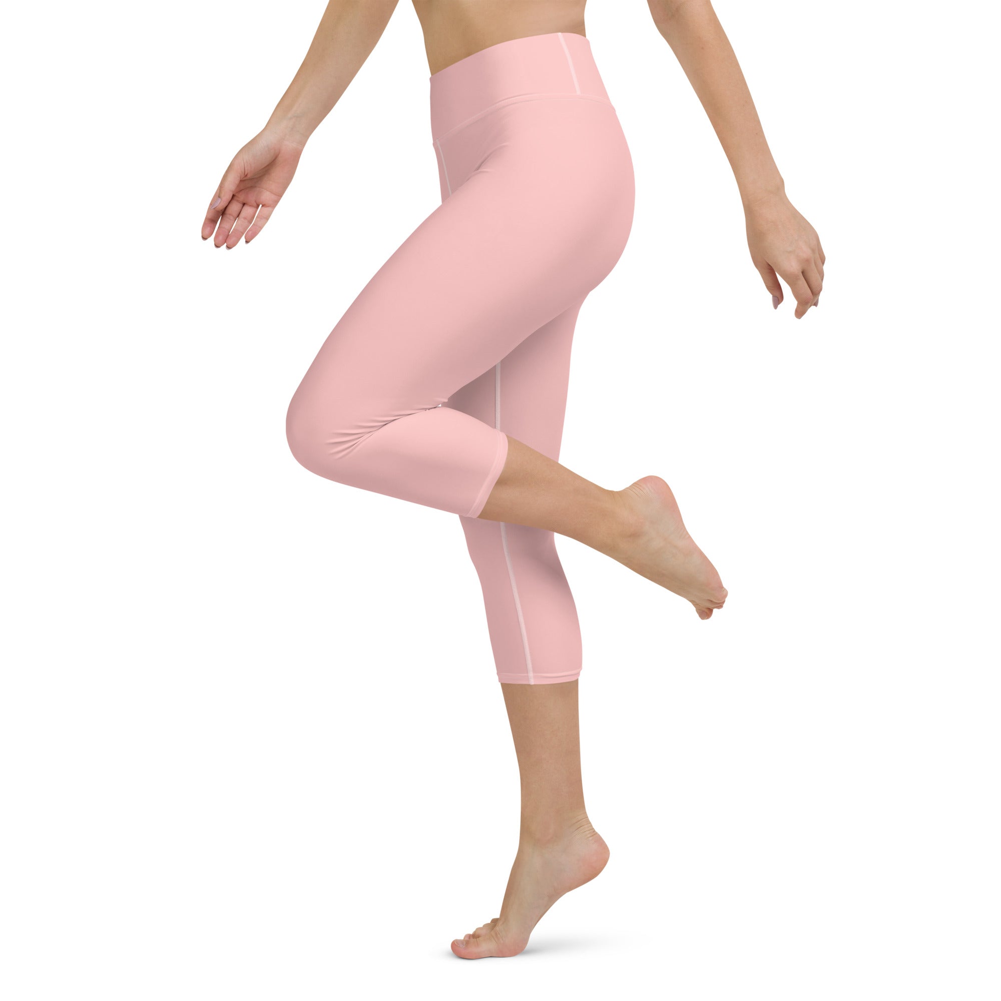 Lovable Cuties Pink Yoga Capri Leggings