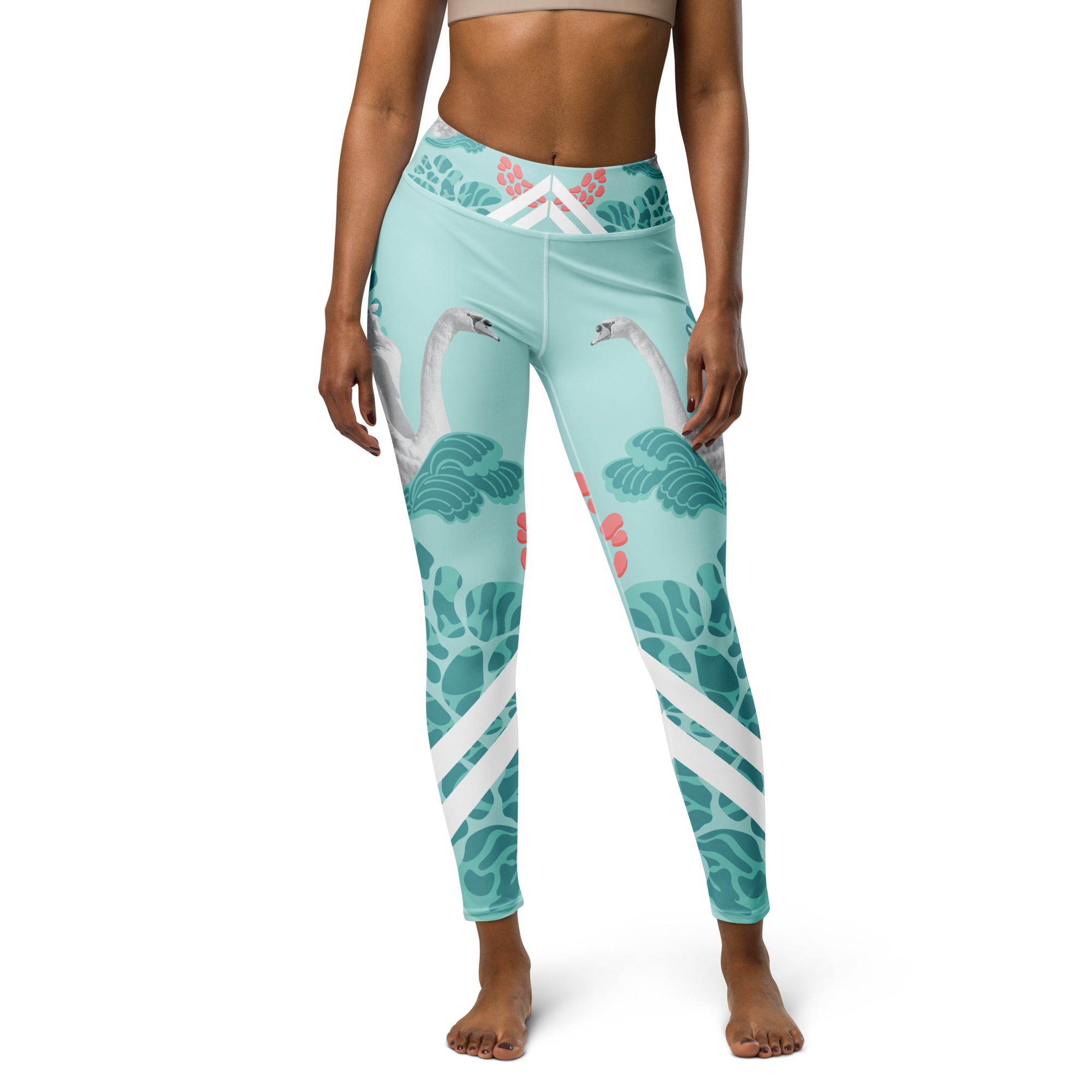 Swan Yoga Leggings