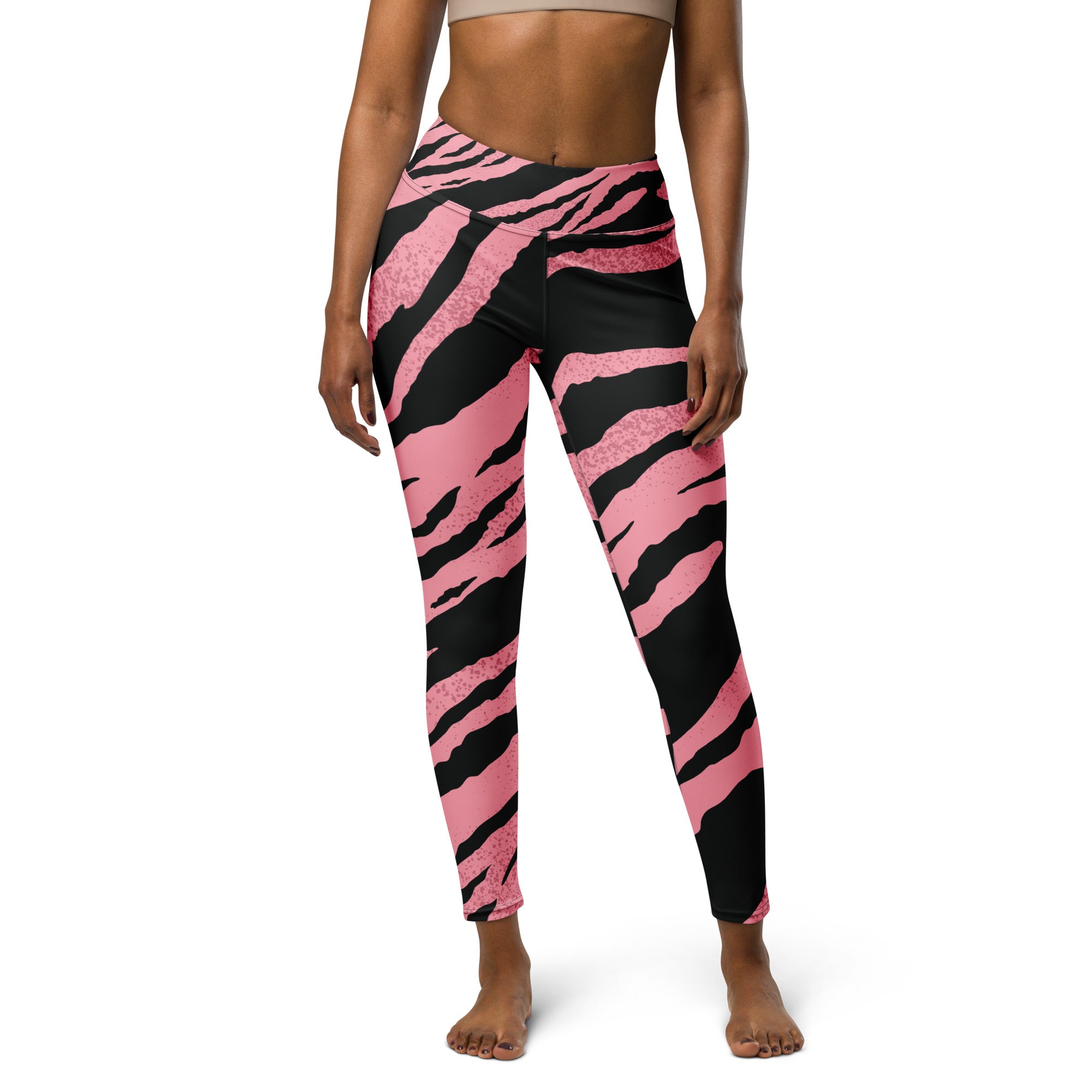 Pink Tiger Yoga Leggings