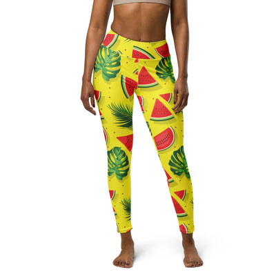 Watermelon Yoga Leggings