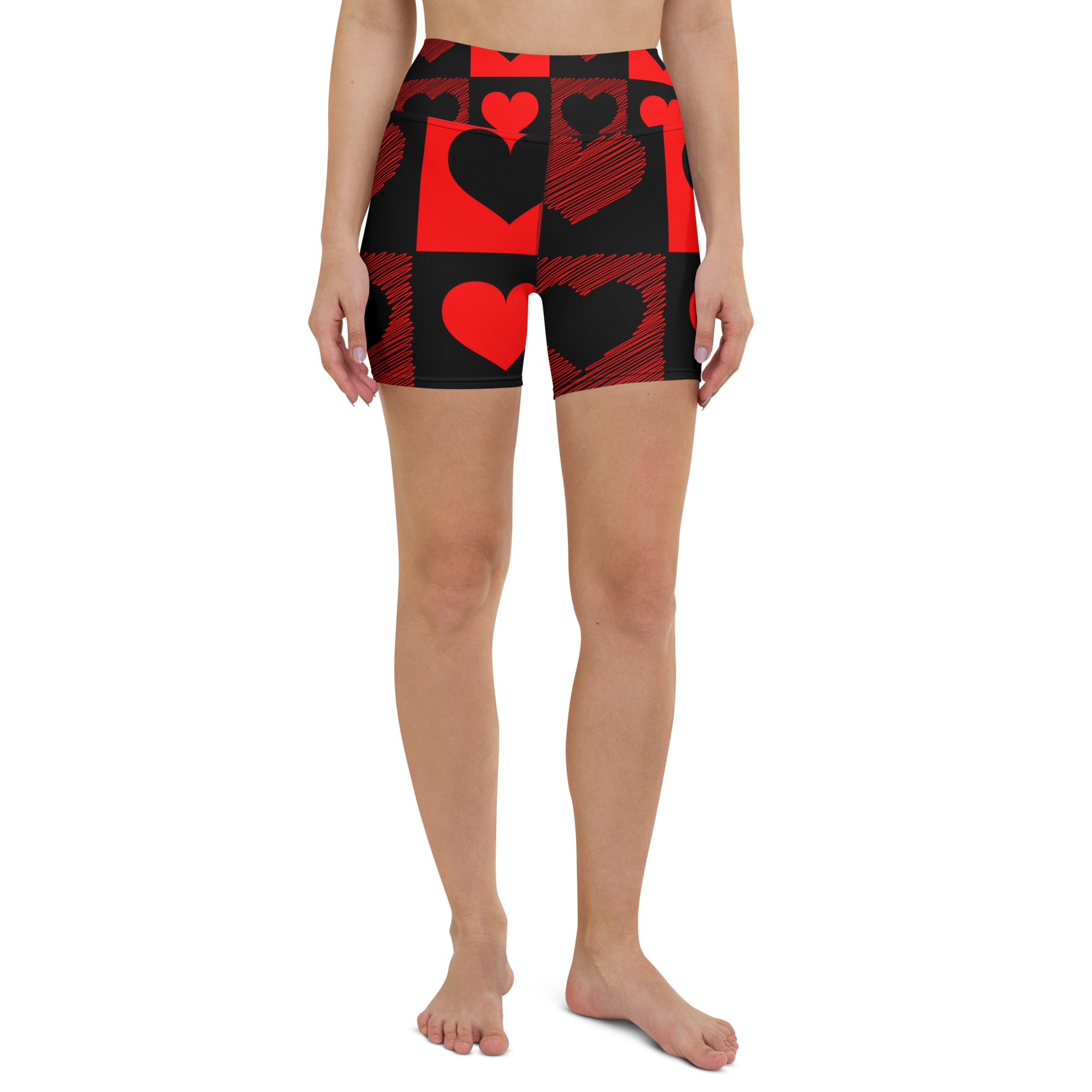 Hearts Yoga Shorts