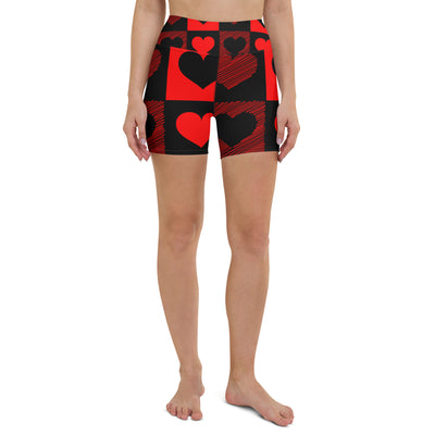 Hearts Yoga Shorts