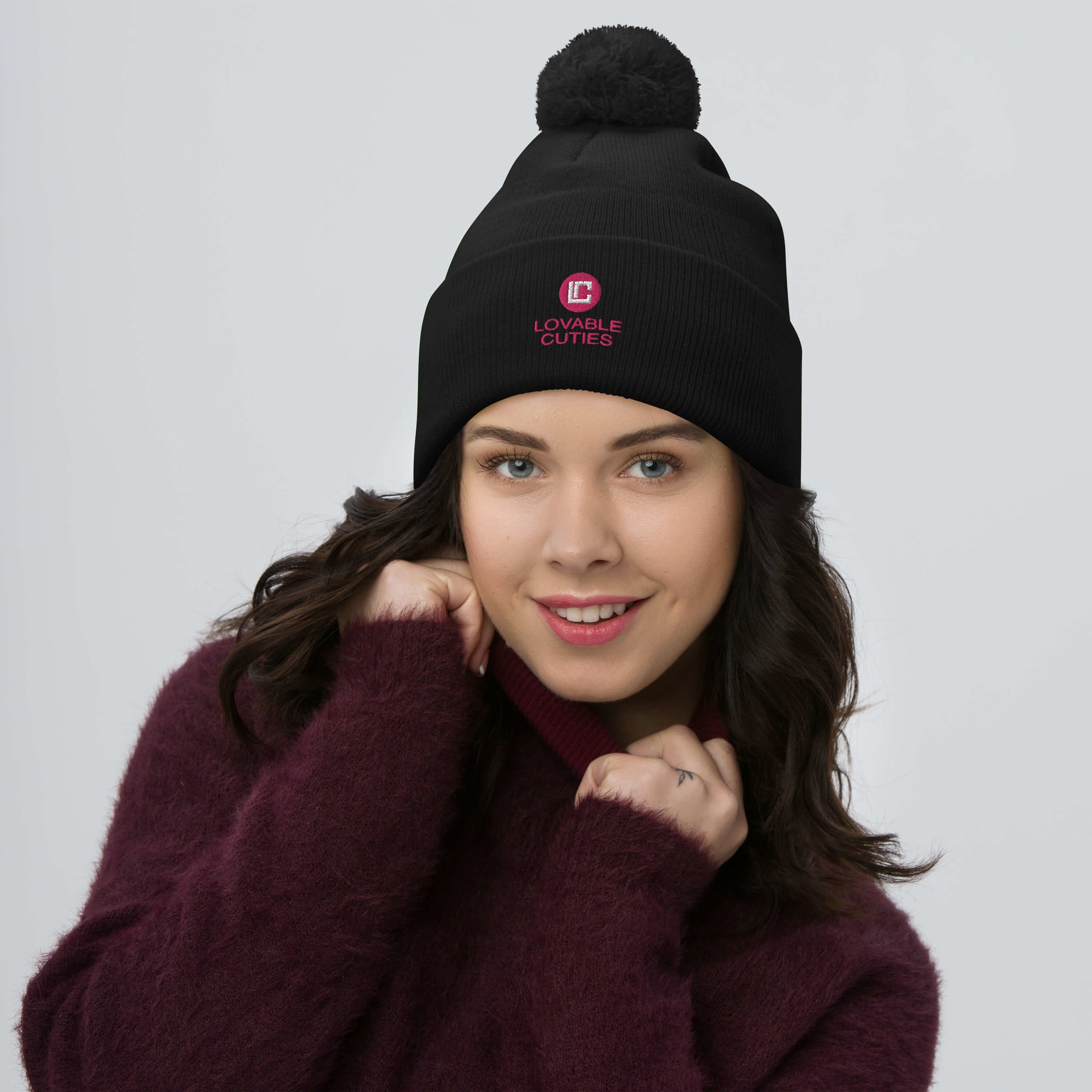 LC Logo Pom-Pom Beanie