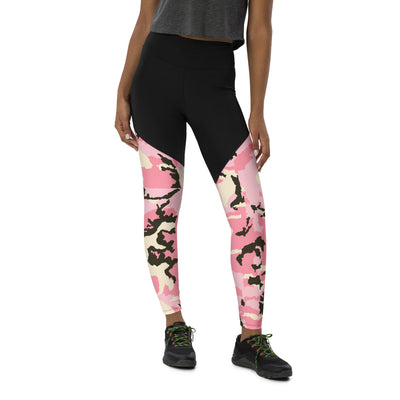 Pink Camo Sports Leggings